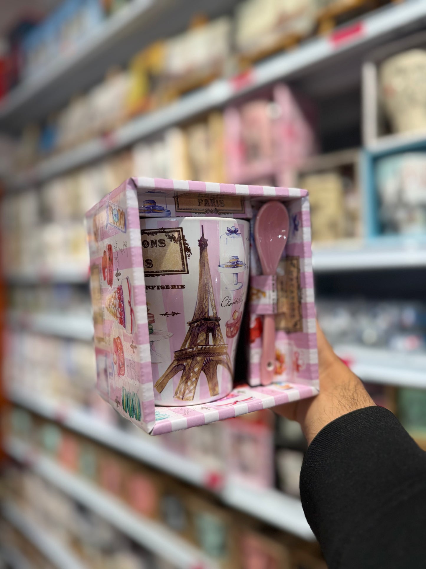 Mug + Cuillère Macarons de Paris 🍰🌸