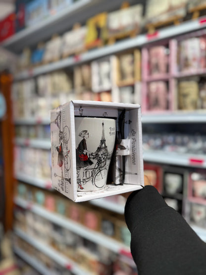 Mug + Cuillère La Parisienne 🎀💐